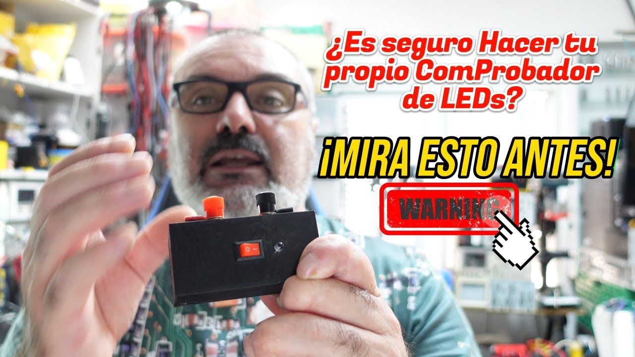 Comprobador de LEDs  AutoAjustable AISLADO DE RED (Circuito Sencillo)⚡🔌😀