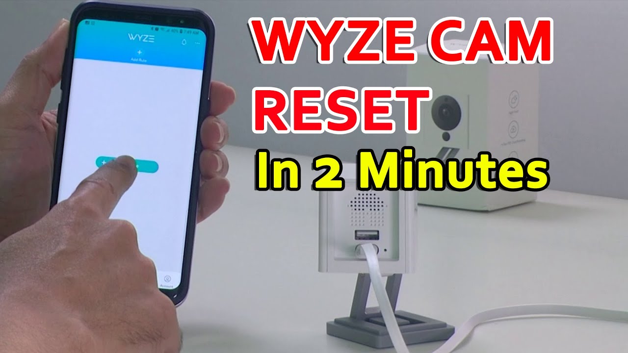 Как сбросить настройки WyzeCam (короткое видео)