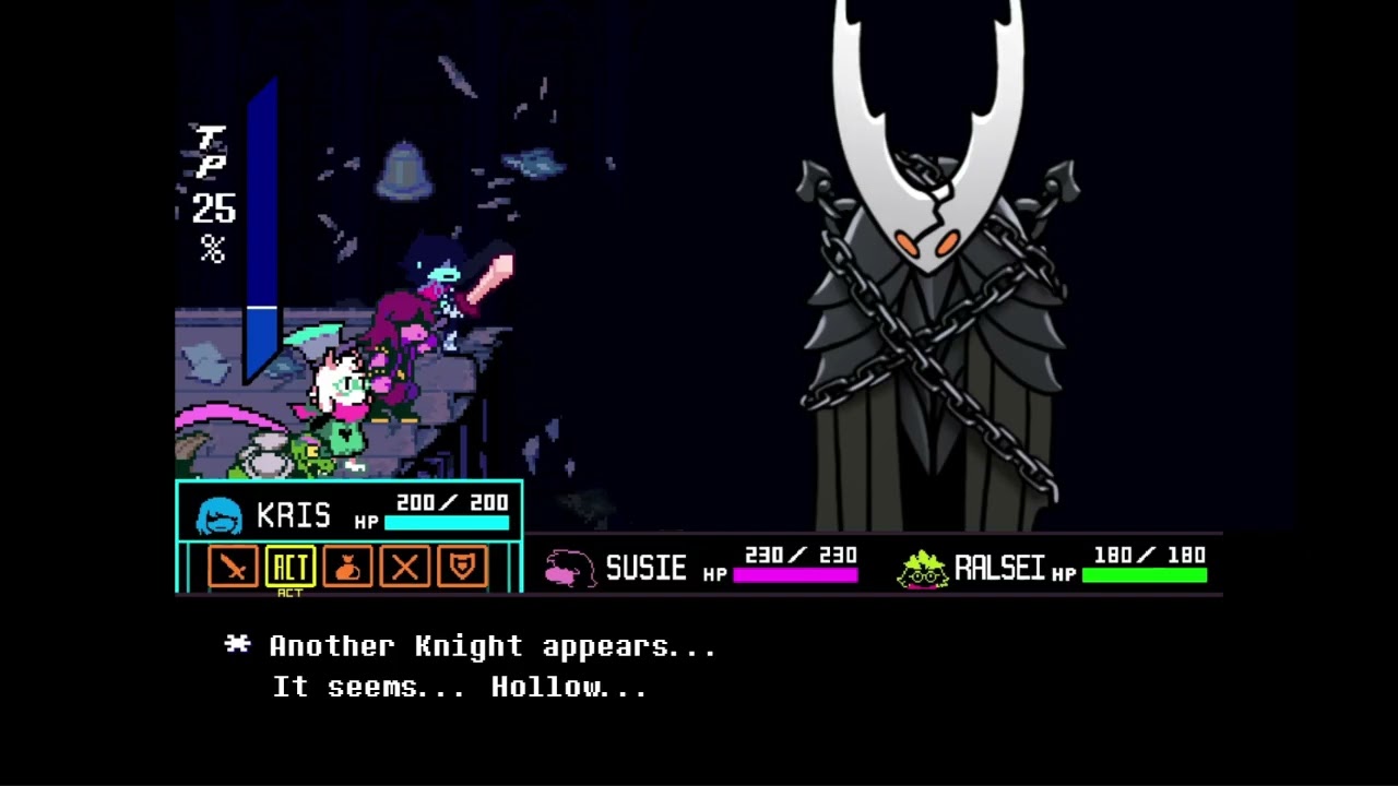 DELTARUNE x Hollow Knight - Sealed Guardian (Guardian + Sealed Vessel)