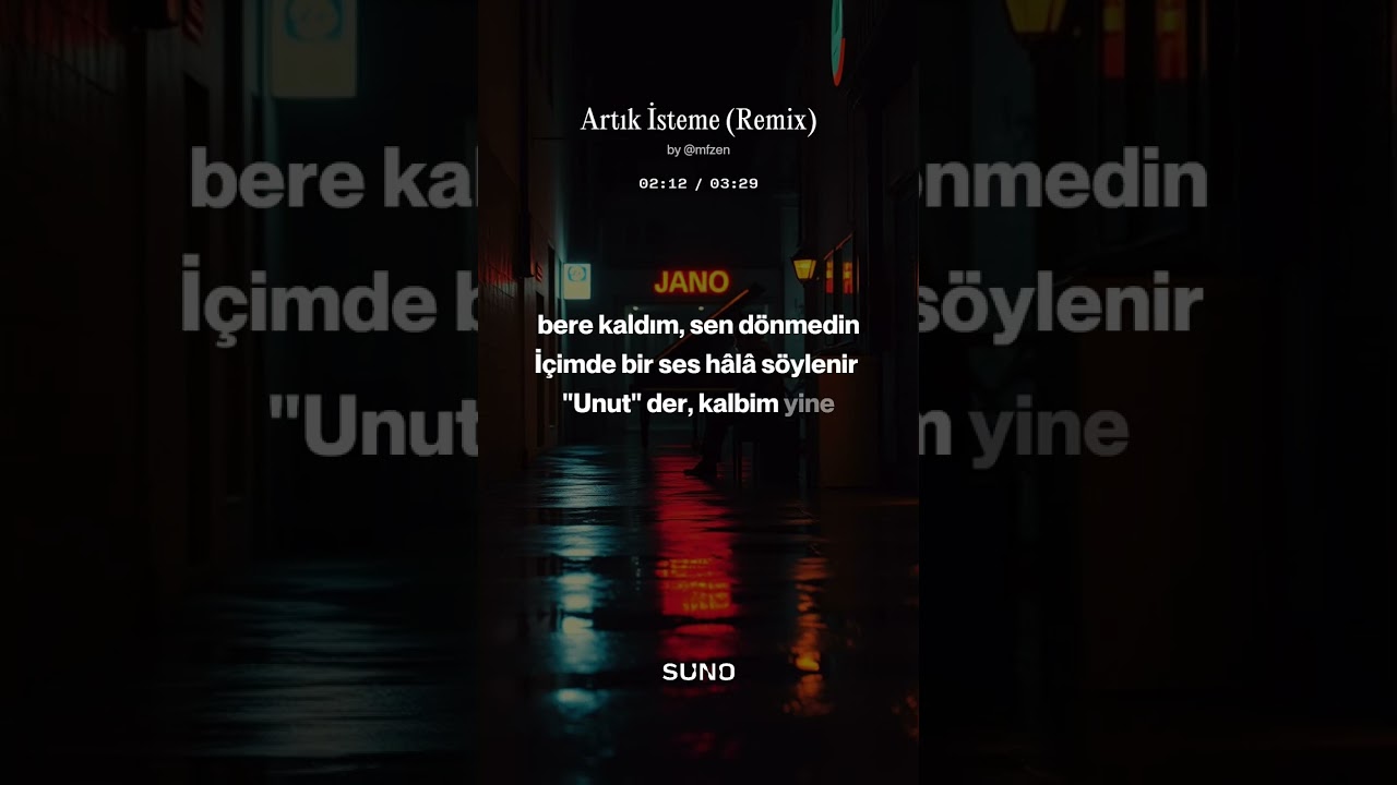 Artık isteme-full #edit #music #lyrics #youtube 