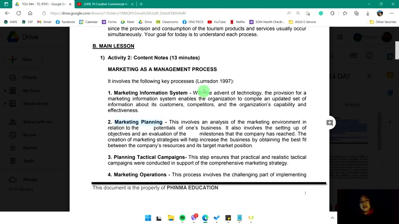 Marketing as a Management Process || Tourism and Hospitality Marketing