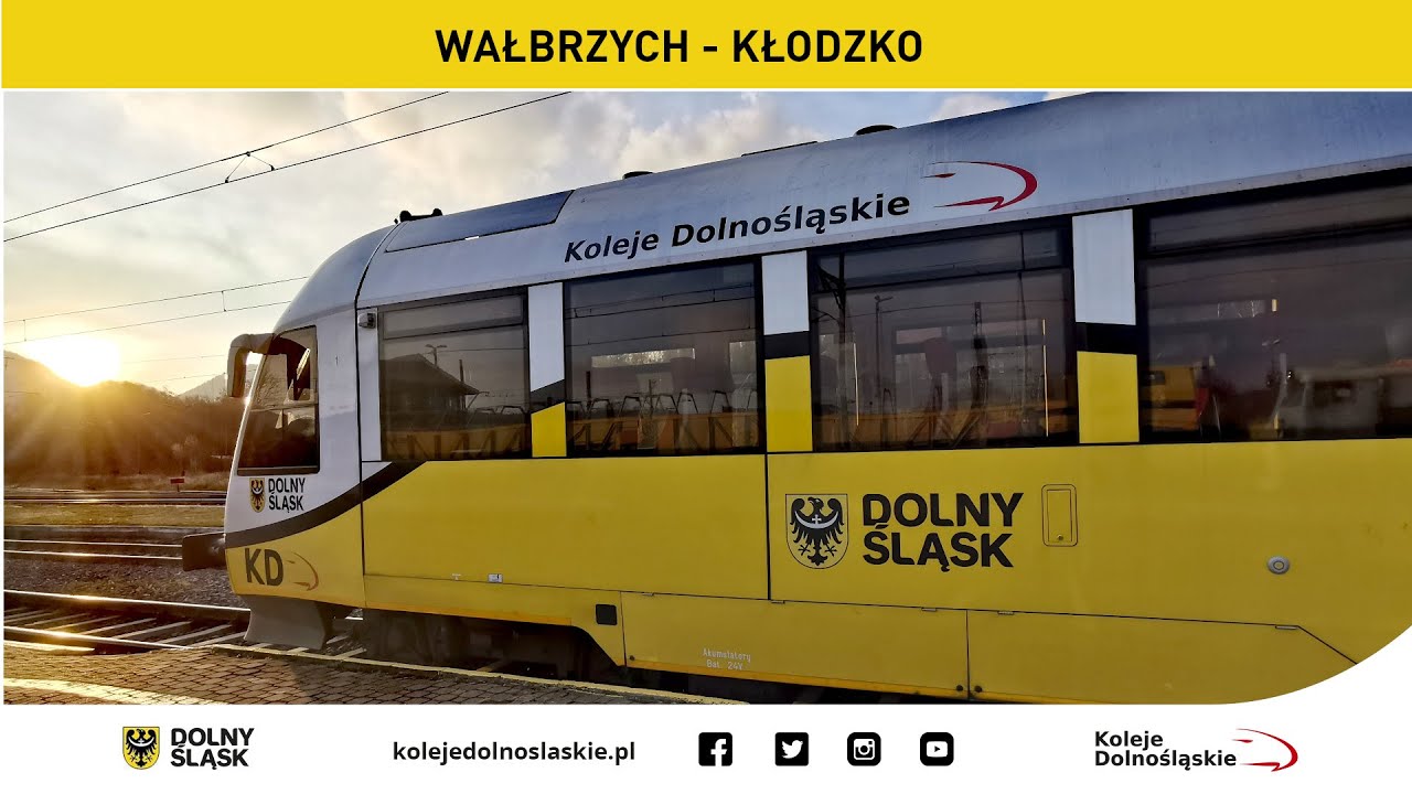 Koleje Dolnośląskie - trasa: Wałbrzych - Kłodzko 4K