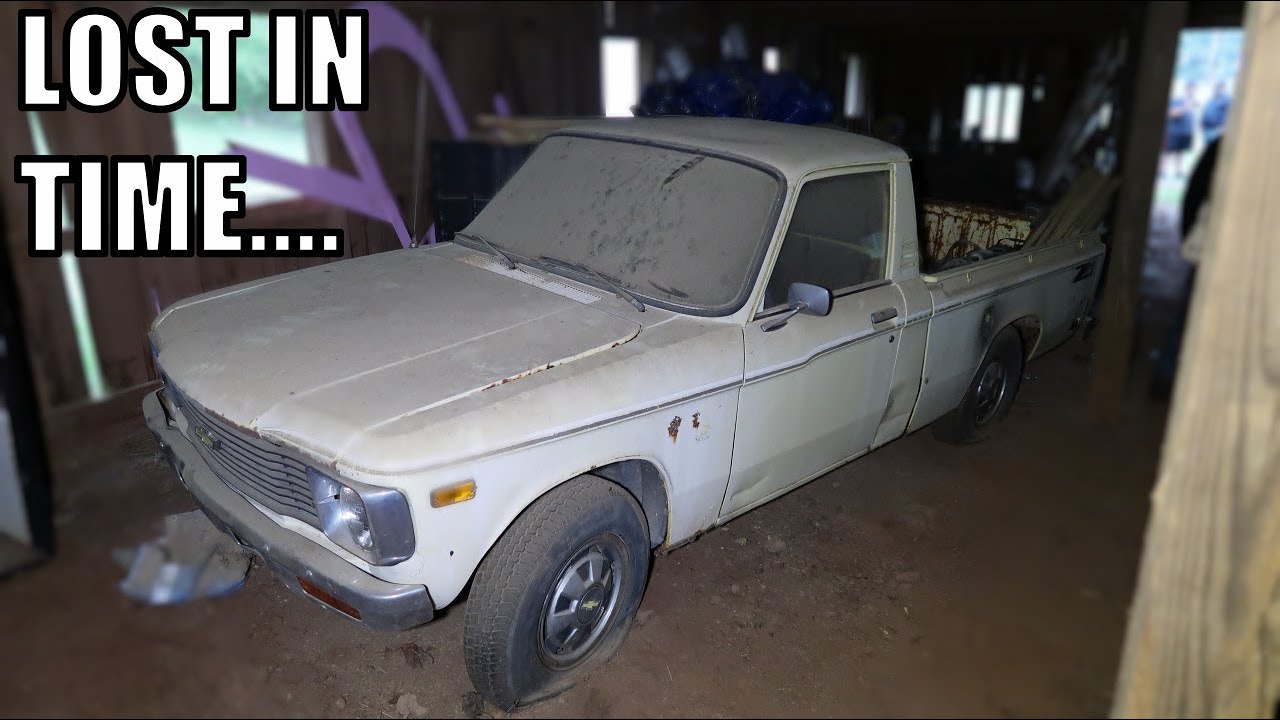 BARN FIND, VERY RARE, 1977 Chevrolet Luv Truck, Parked and Forgotten.....