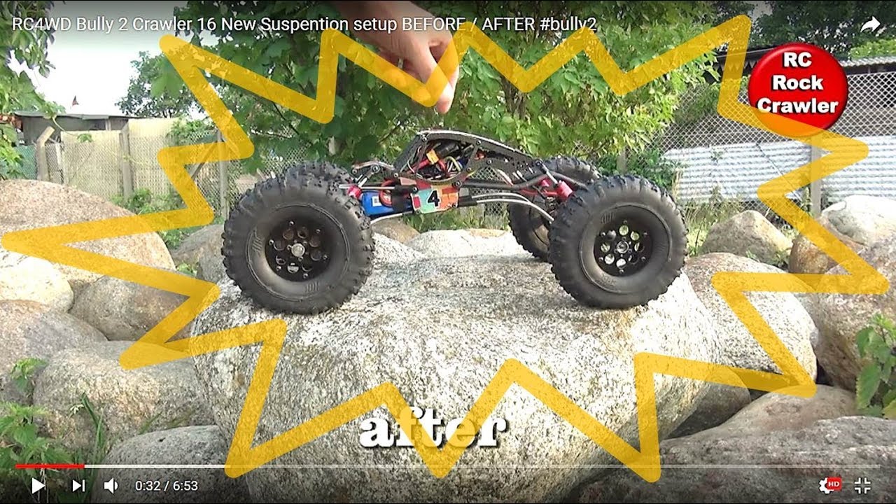 RC4WD Bully 2 MOA Crawler 16 Suspention setup BEFORE / AFTER #bully2 (too hard)