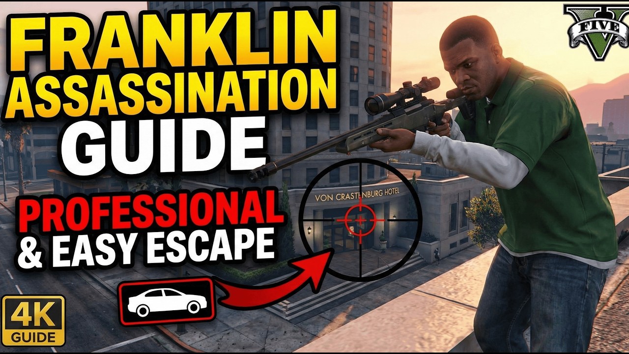 Franklin Assassin Mission | Target Easy Escape Trick (GTA 5 PS5)
