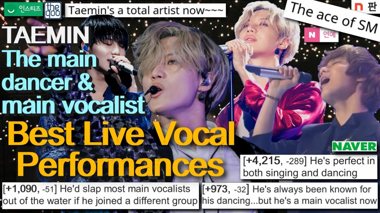 TAEMIN vocal talent - The Ace, Main Dancer and Main Vocalist • Best Live Vocal Performances