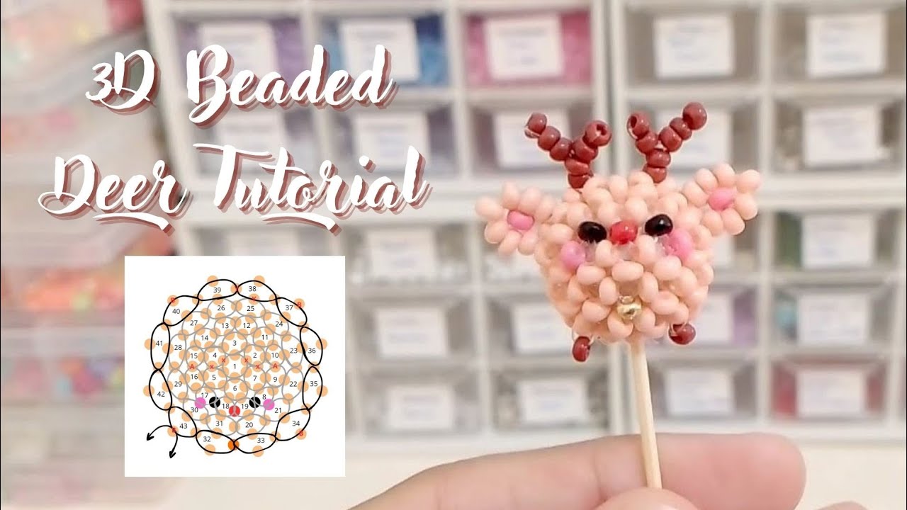 3D Beaded Animal Tutorials : Deer, Easy Steps For Beginners
