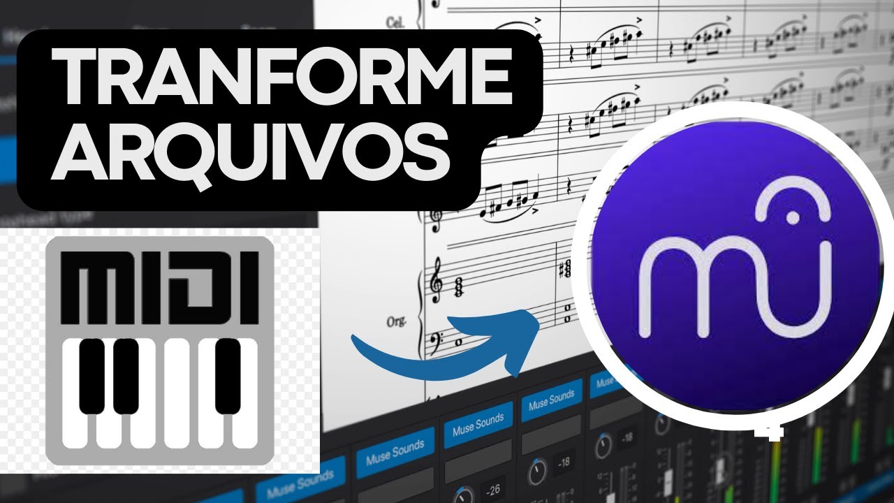 Como transformar um arquivo Midi em partitura do Musescore (Eduardo Japão)