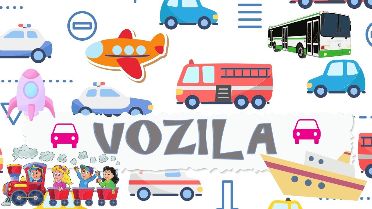 Učimo Vozila.🚂 Prijevozna Sredstva 🚗 Vozila Za DJecu ✈️