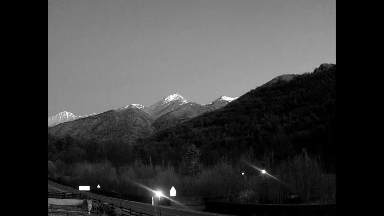 Timelapse tramonto-alba Monte Pelvo, Monte Orsiera Rocciavr&egrave;, Punta Rocca Nera