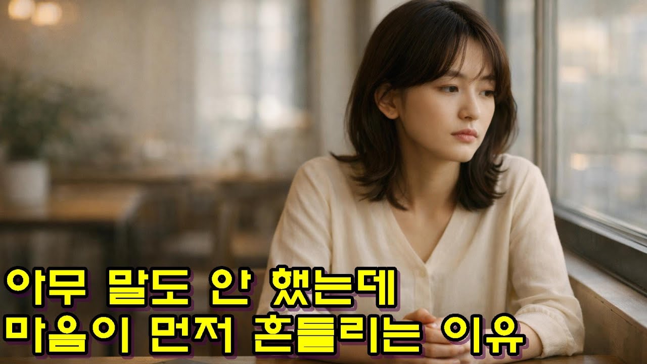 아무 말도 안 했는데 마음이 먼저 흔들리는 이유