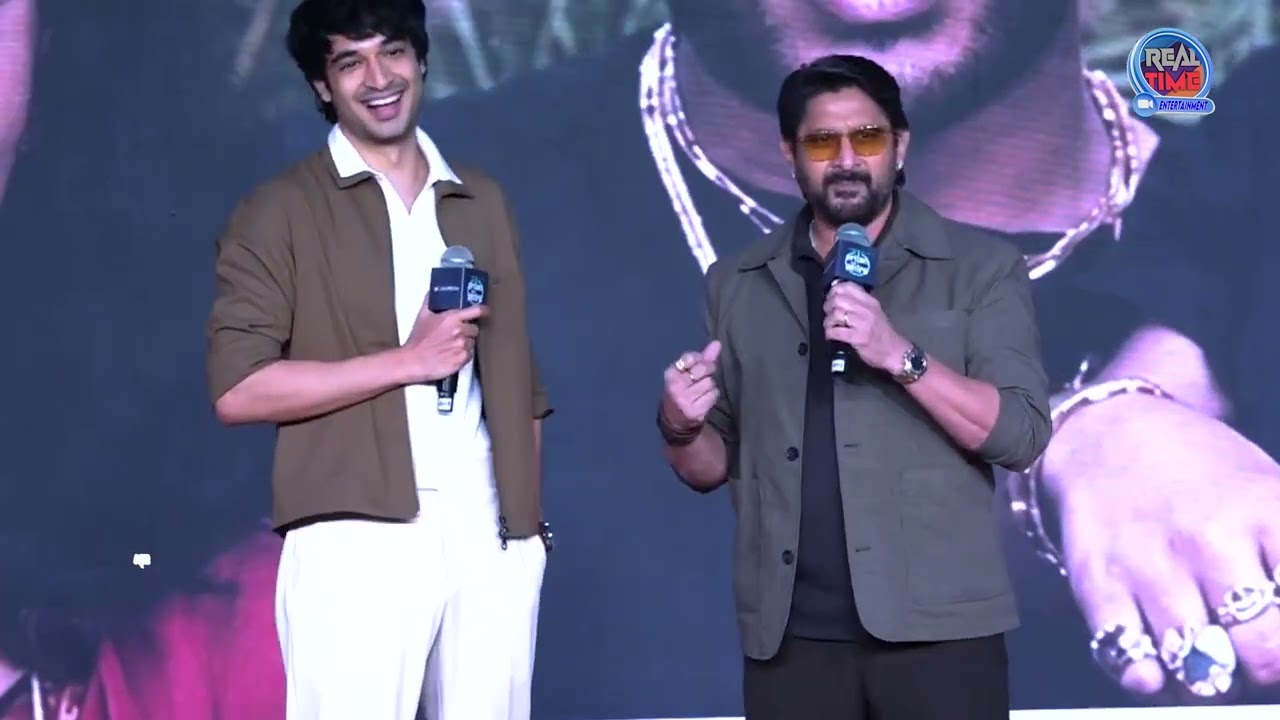 Arshad Warsi with his son 'Short Circuit' from Munna Bhai MBBS | Pritam & Pedro Trailer Launch.