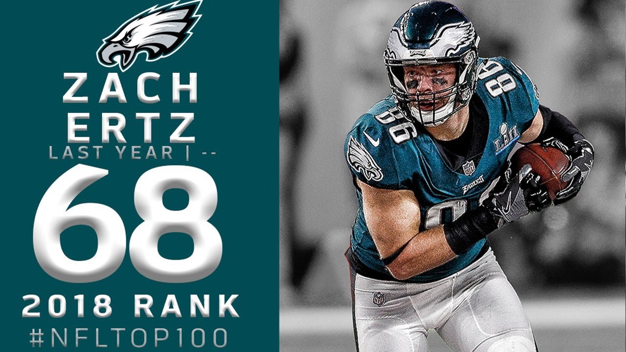 #68: Zach Ertz (TE, Eagles) | Top 100 Players of 2018 | NFL