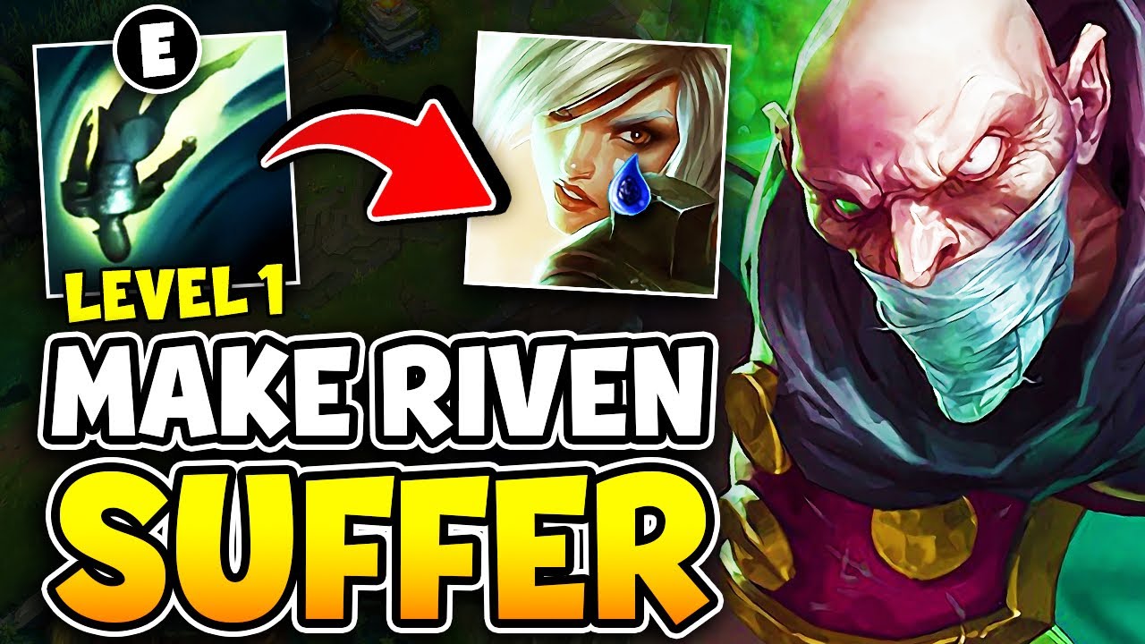 HOW TO MAKE RIVEN PLAYERS SUFFER WITH THIS SINGED TRICK! (LEVEL 1 STRATEGY)