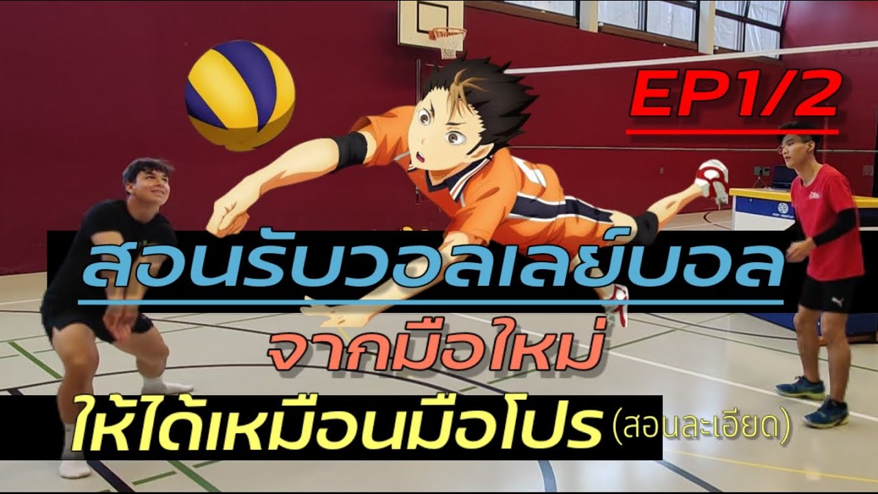 สอบรับวอลเลย์บอลจากมือใหม่ให้ได้เหมือนมือโปร #สอนรับวอลเลย์บอล #volleyball    #haikyuu