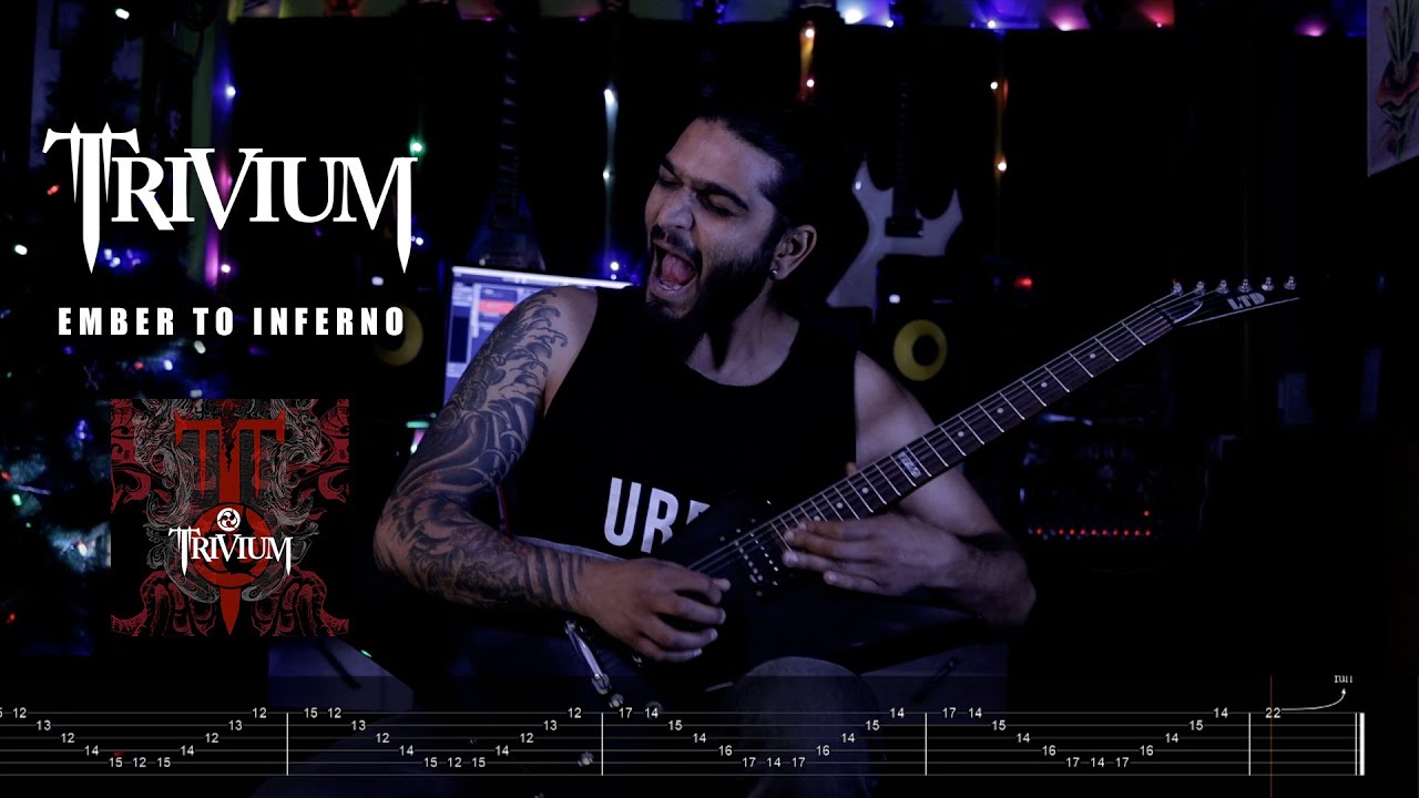 Trivium - Ember to Inferno guitar cover W/TABS