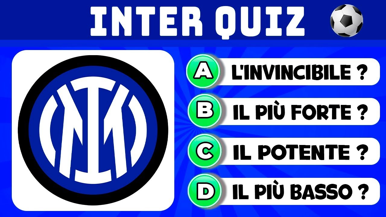 Quanto conosci l'Inter? Quiz su Inter Milano | Quiz sull'Internazionale | CALCIO QUIZ