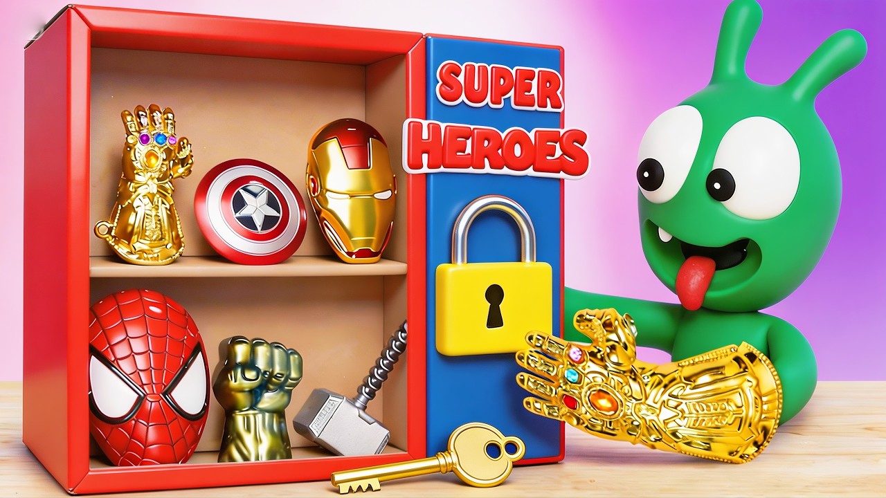 Pea Pea Descubre la Caja Secreta de Superhéroes y Encuentra la Llave Misteriosa