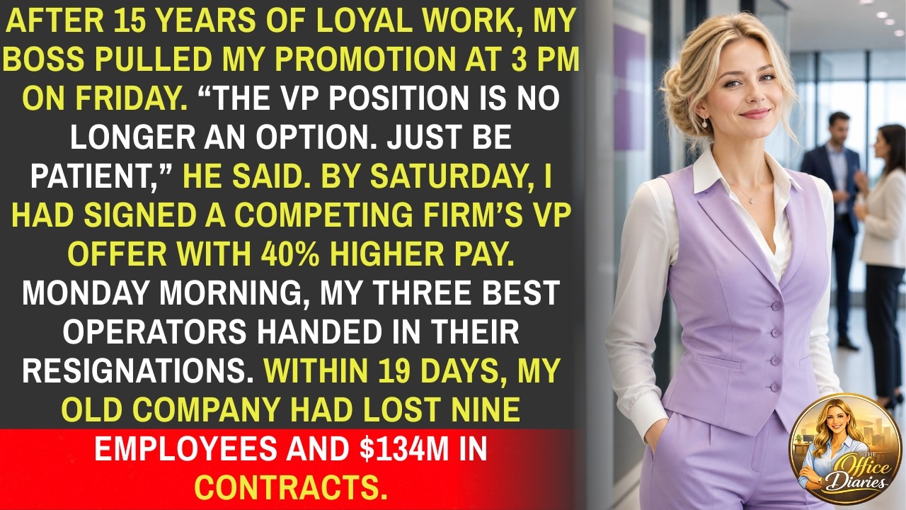 My Boss Killed My Promotion After 15 Years &mdash; So I Joined His Rival and His Best Staff Walked Out