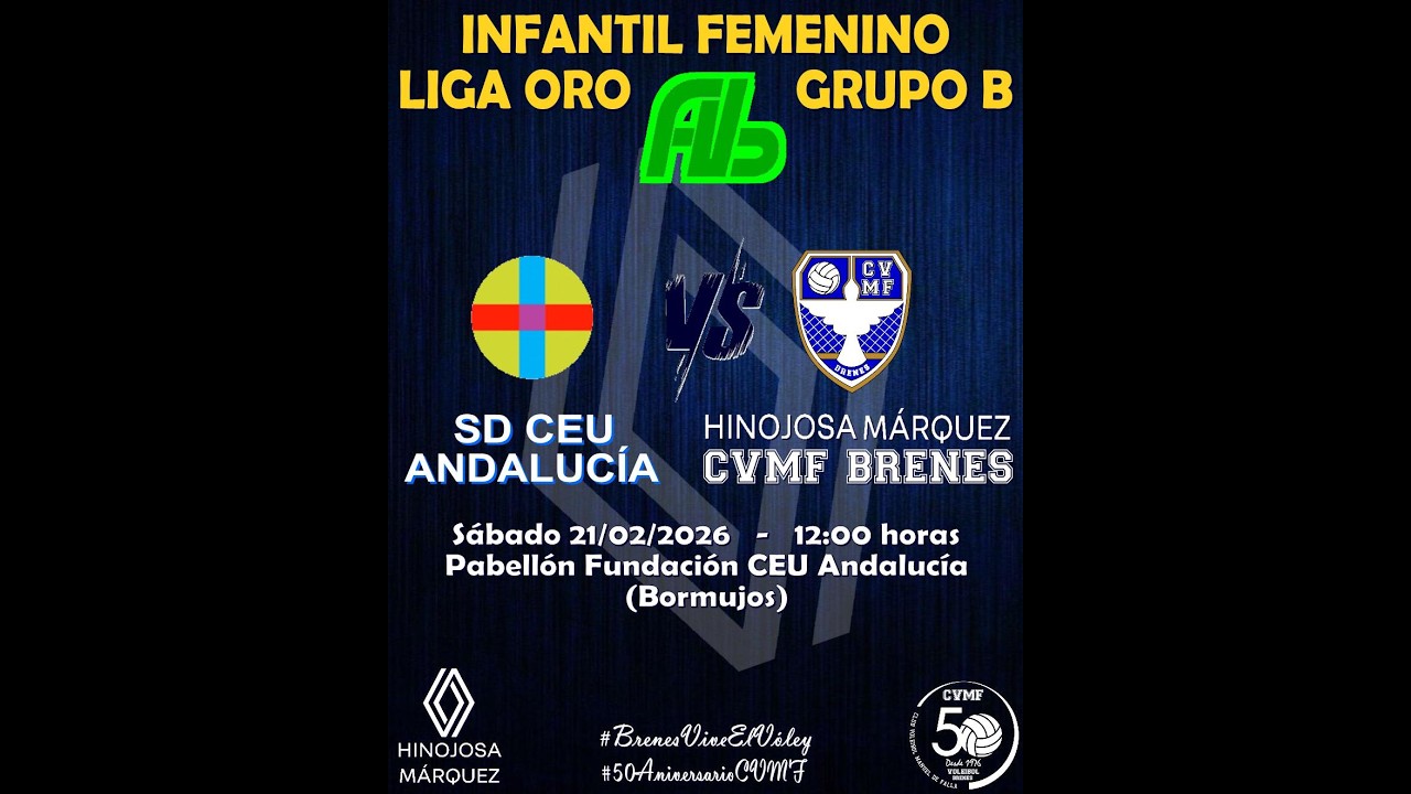 SD CEU Andalucía A vs Renault Hinojosa Márquez CVMF Brenes - INFANTIL FEMENINO ORO