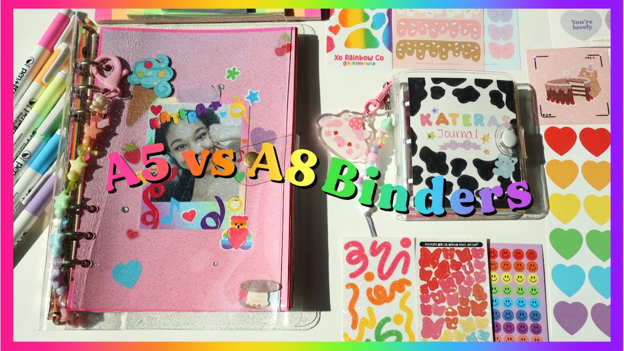 A5 6 Ring Binder vs Mini 3 Ring Binder 🌈