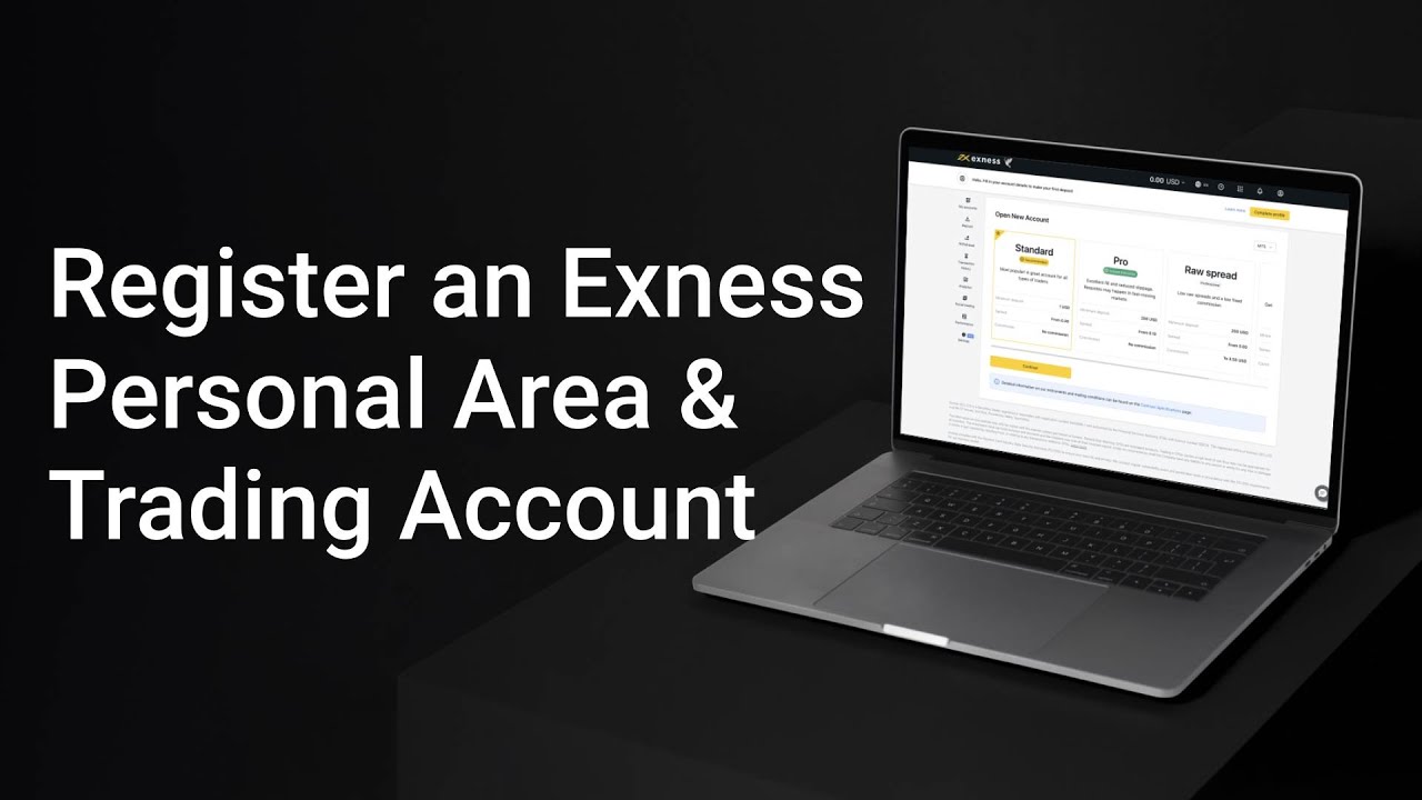 How to register a new Exness Personal Area & trading account