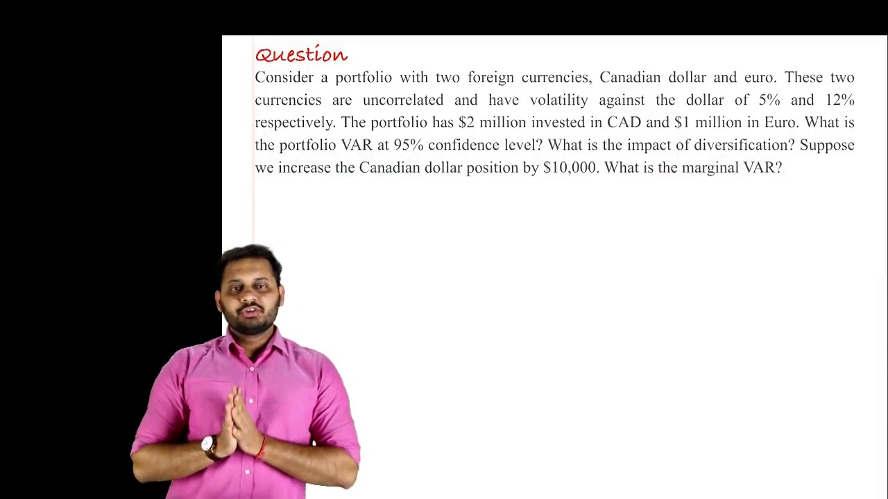 Currency VAR Question from SFM New Syllabus l New Type of Question on VAR