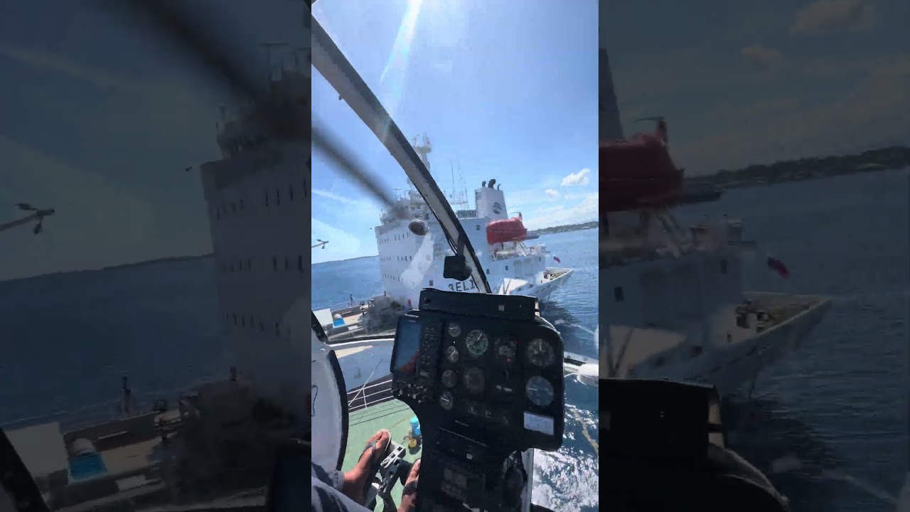 DECK TAKEOFF IN A🚁 #md500 #helicopterpilot #pilot #solomon #islands #southpacific fyp