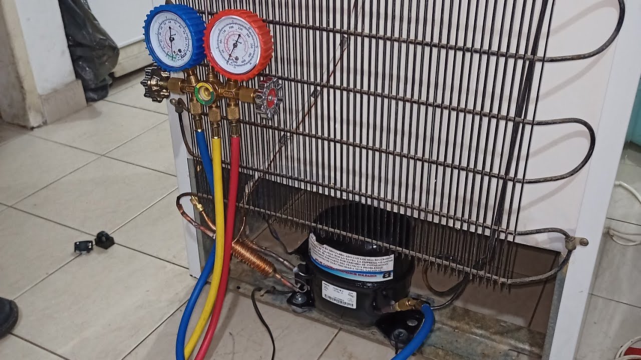 Como instalar compresor de nevera desde cero. (Explicación extendida y sonido de las herramientas)