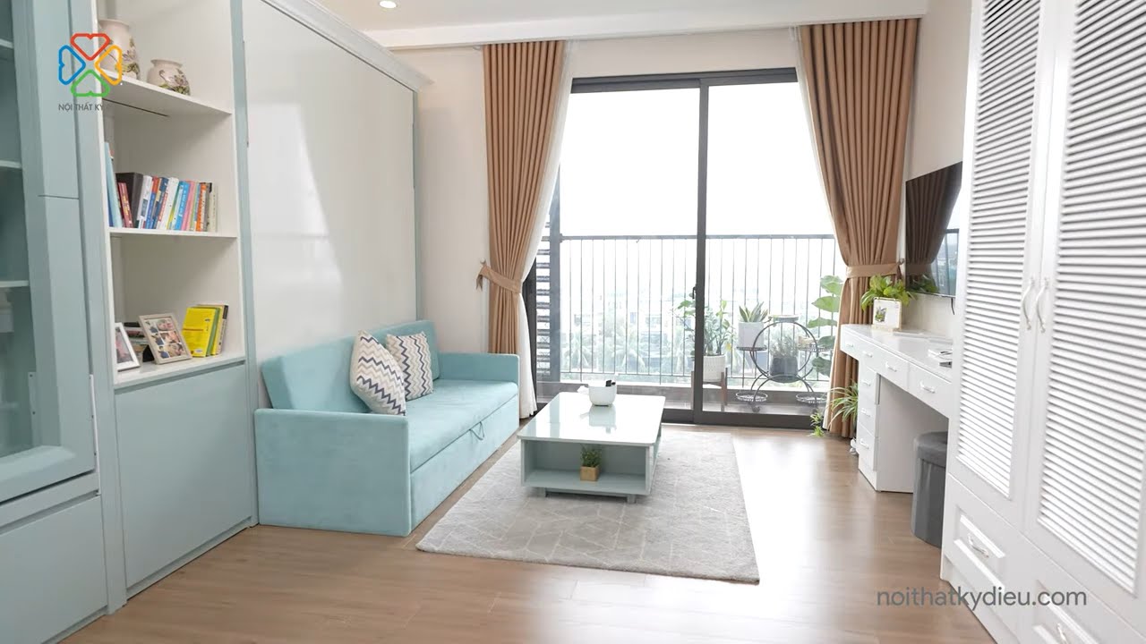 Căn hộ studio 29m2 ở KĐT Ecopark rộng bất ngờ nhờ sử dụng Nội thất thông minh