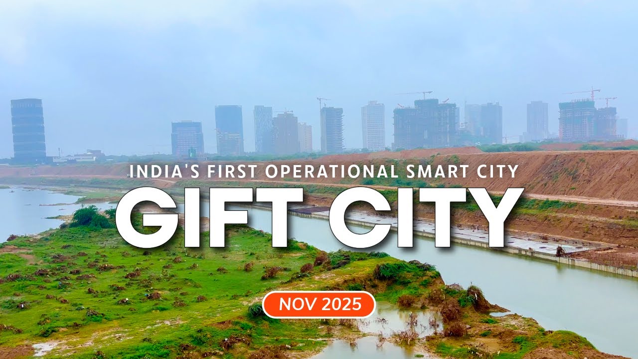 GIFT City 4K Drive | South Gate to East Gate Full Tour | Latest Update November 2025