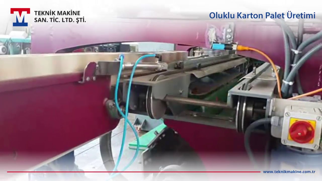 TEKNİK MAKİNE OLUKLU KARTON PALET ÜRETİMİ