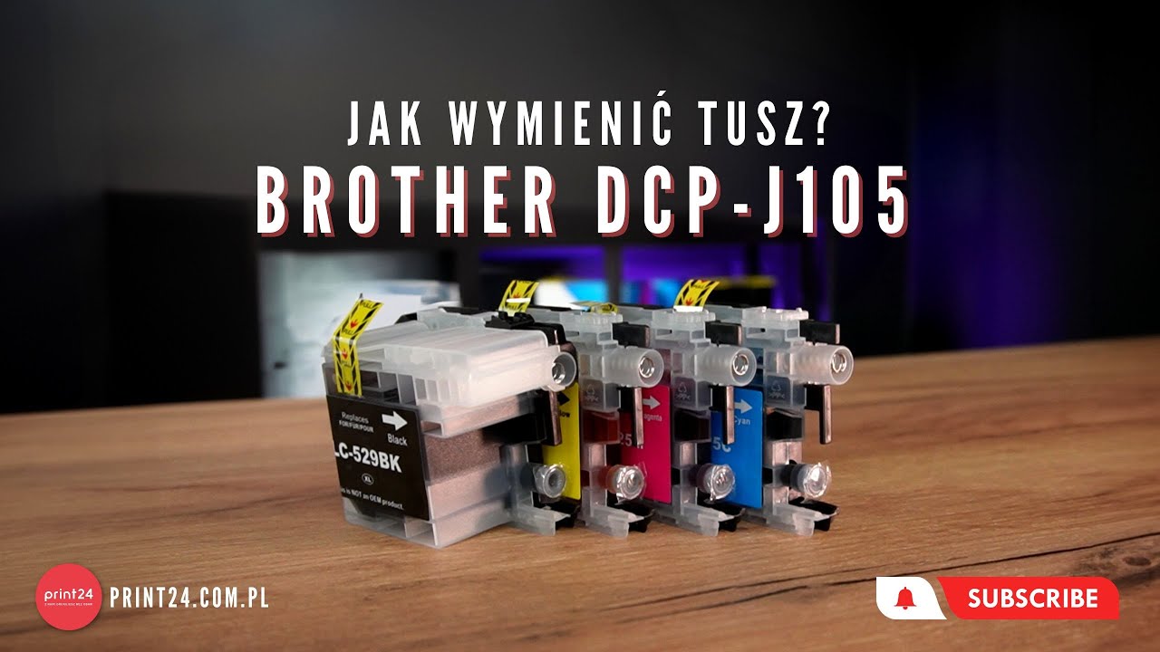 🖨 Brother DCP-J105 - Jak wymienić tusz? + Sprawdzamy jakość wydruku zamienników.