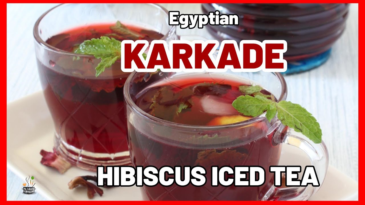 Egyptian Karkade  Tea- Hibiscus Iced Tea | Karkadeh Recipe | How to make Karkade Tea  at Home