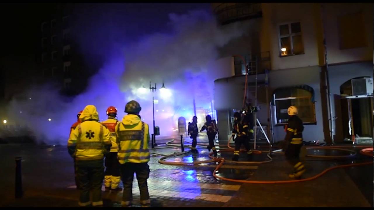Brand i lägenhet i Hässleholm