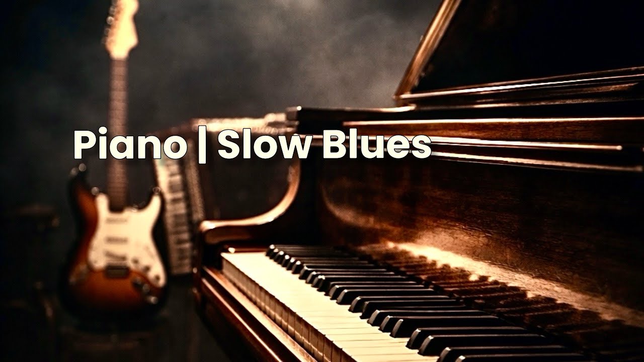 Ambient Blues Guitar & Piano | Slow Cinematic Instrumental Blues