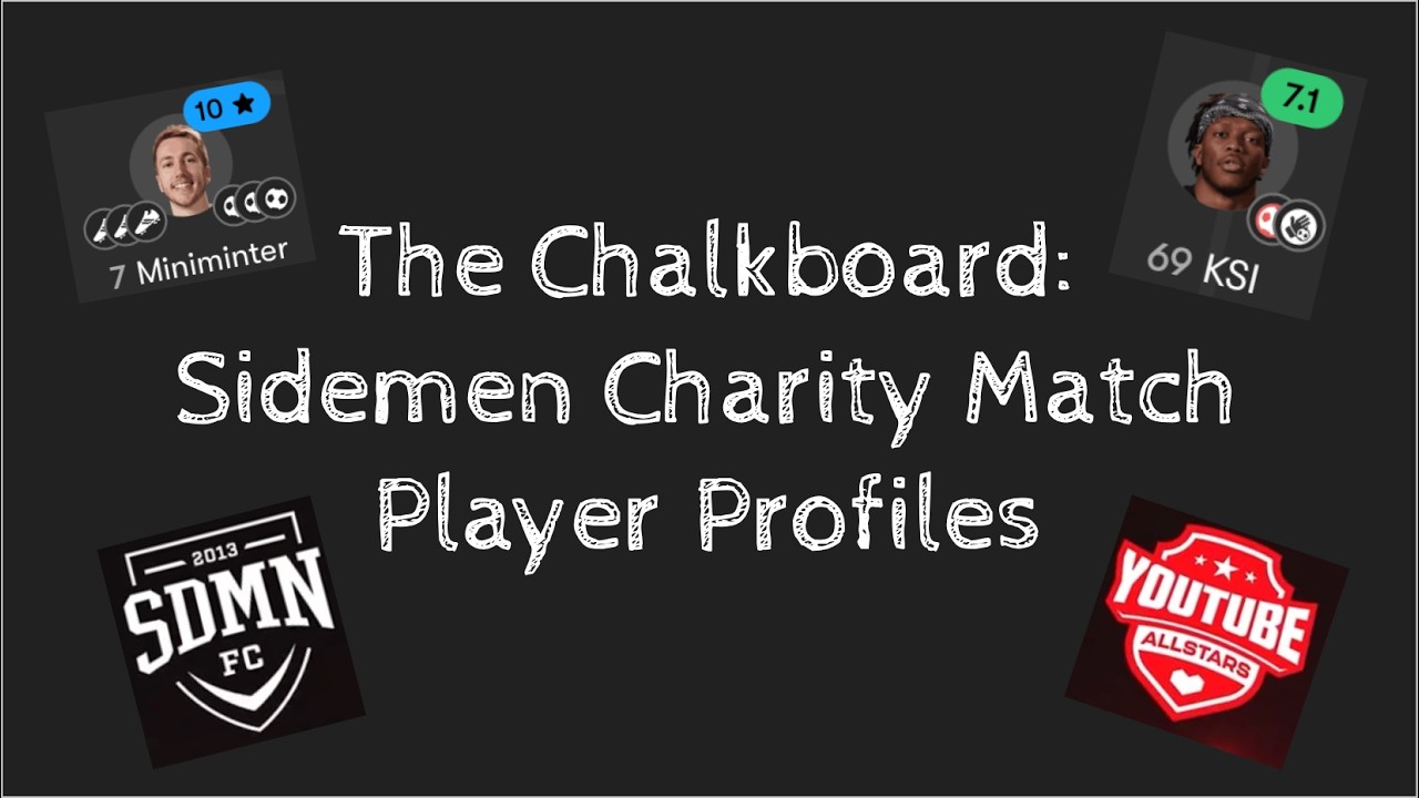 The Chalkboard: Sidemen Charity Match Player Profiles Part 1 - The Sidemen