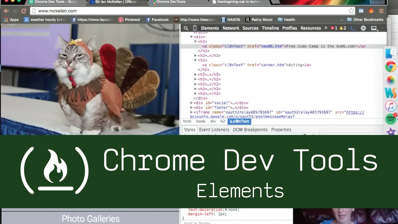 Инструменты разработчика Chrome: вкладка Elements