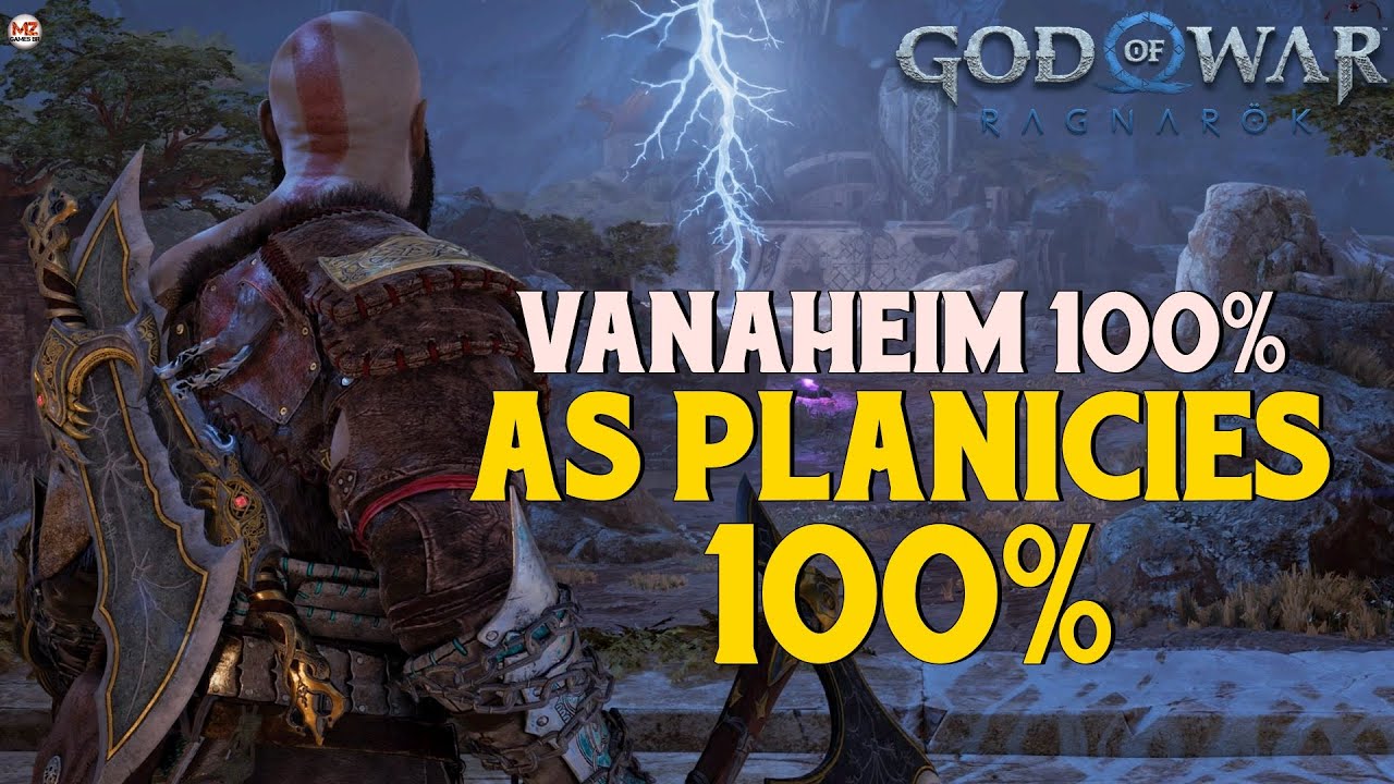 GOD OF WAR RAGNAR&Ouml;K | AS PLAN&Iacute;CIES 100% - Todos Colecion&aacute;veis - (VANAHEIM 100%)