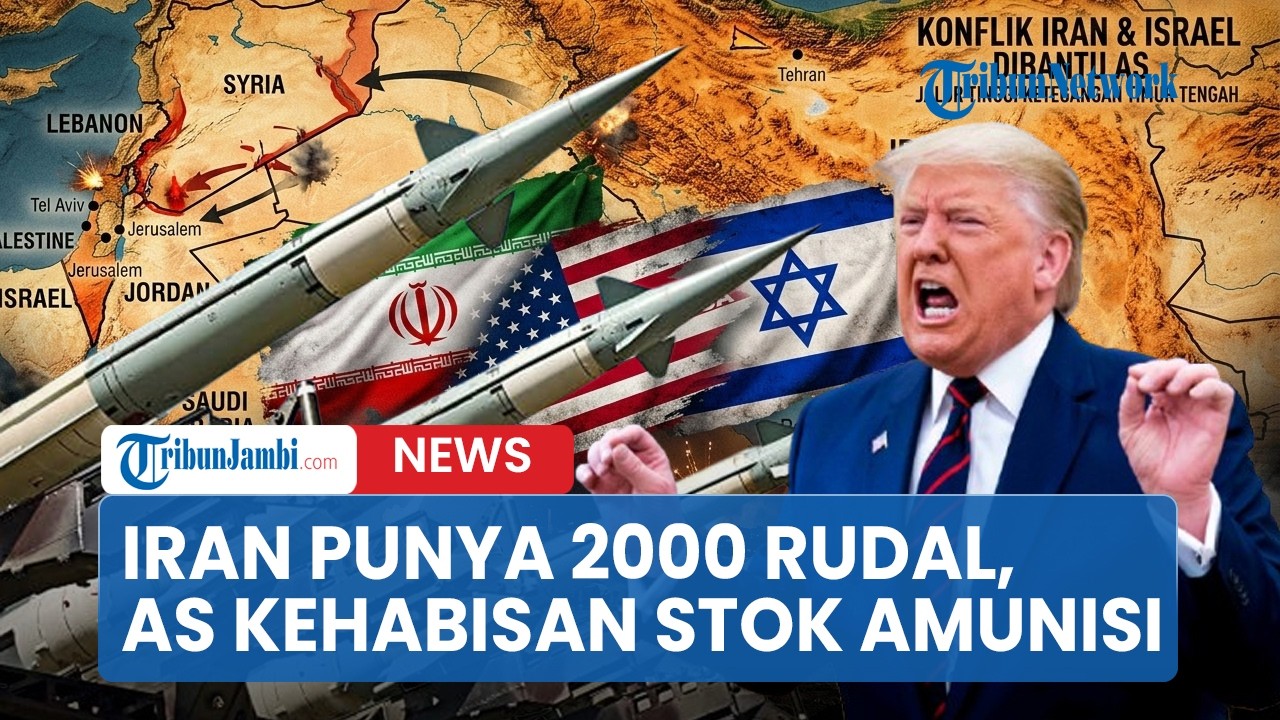 IRAN PUNYA 2.000 LEBIH RUDAL SIAP TEMPUR! AS Kehabisan Stok Amunisi Perang