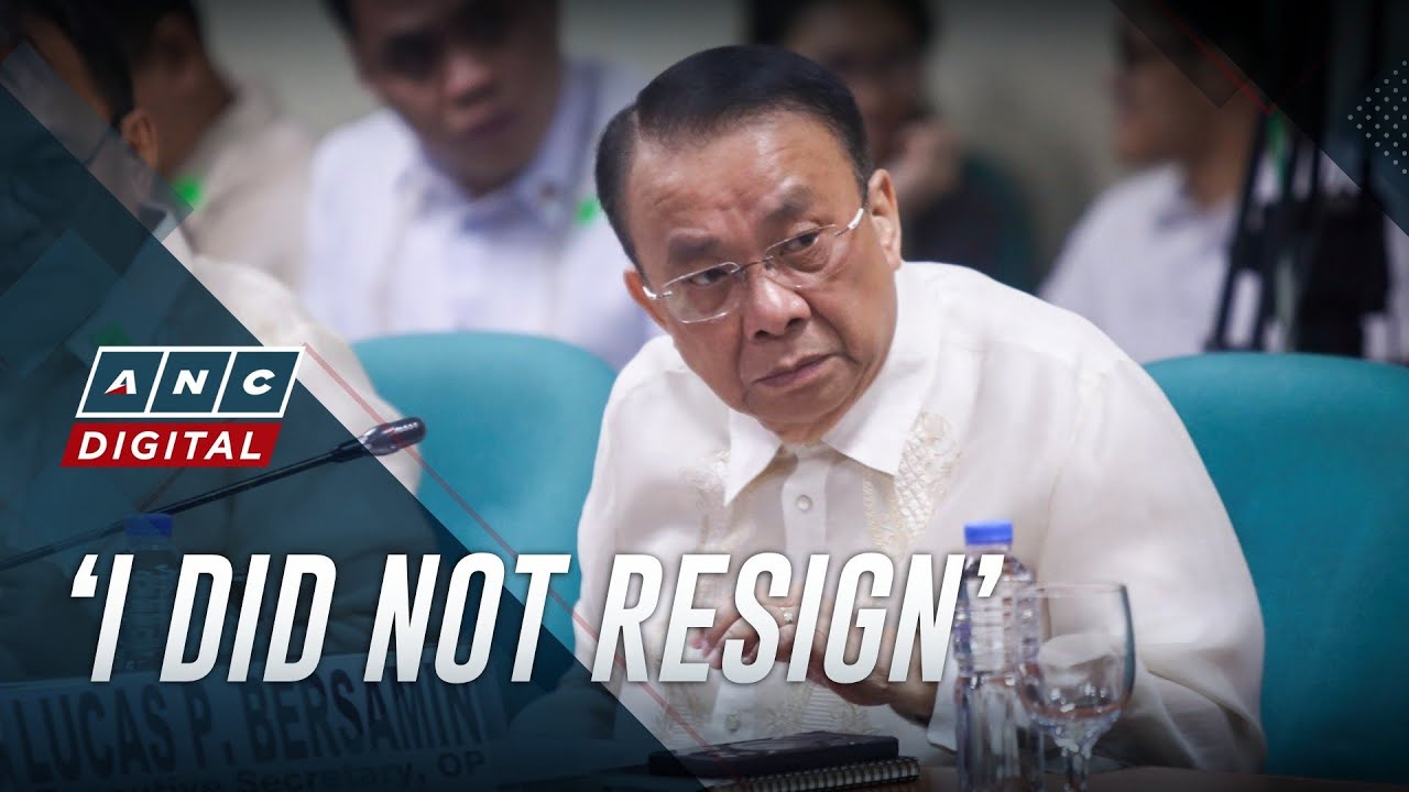 Ex-ES Bersamin: I did not resign, I was told I had to go | ANC