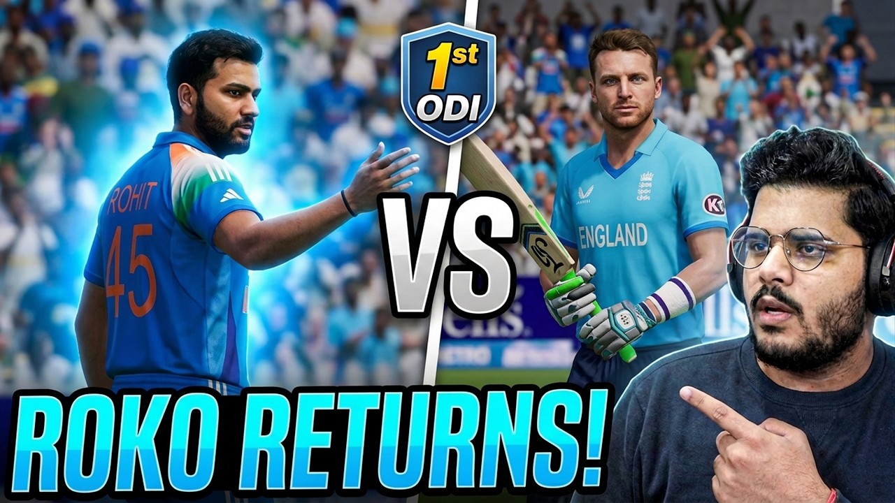 🏏 India vs England 1st ODI 2026 🔥 ROKO Returns! | Cricket 26