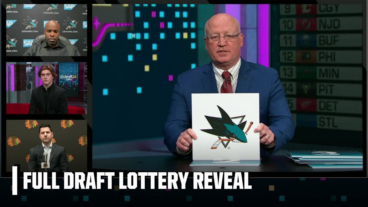 San Jose Sharks win 2024 NHL Draft Lottery & chance to pick Macklin Celebrini | NHL on ESPN