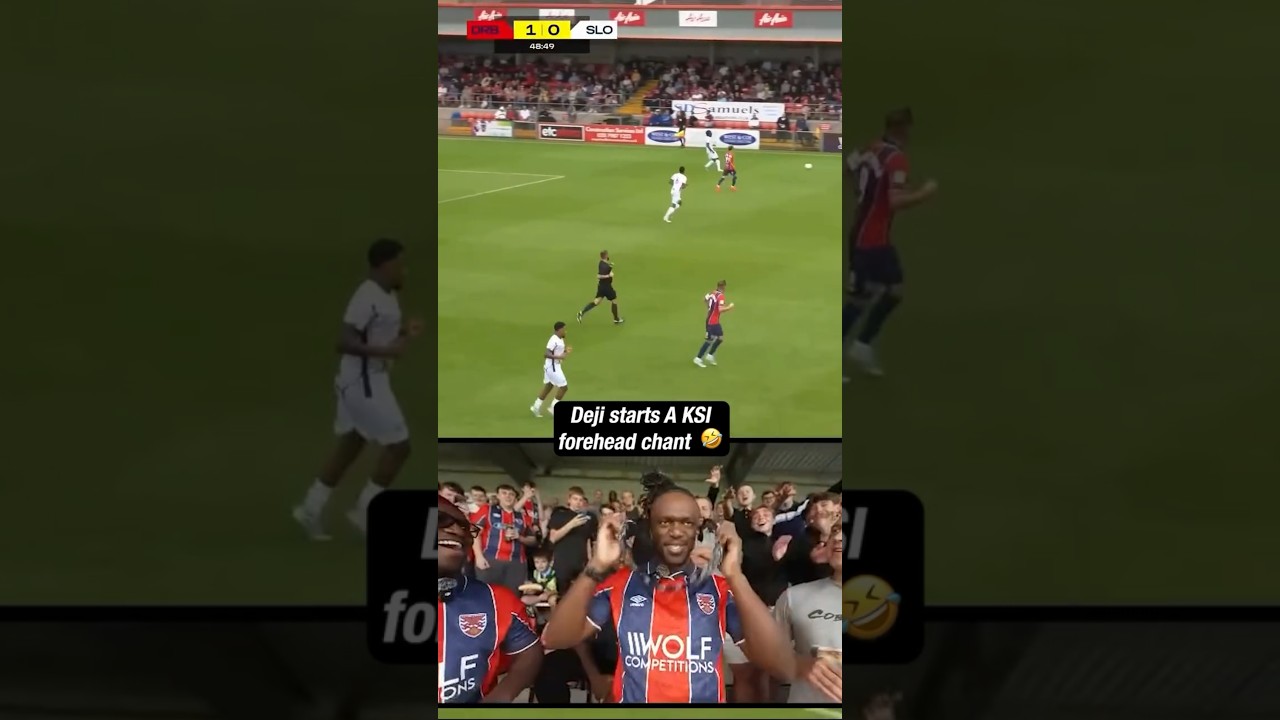 Deji started a KSI Forehead chant 🤣