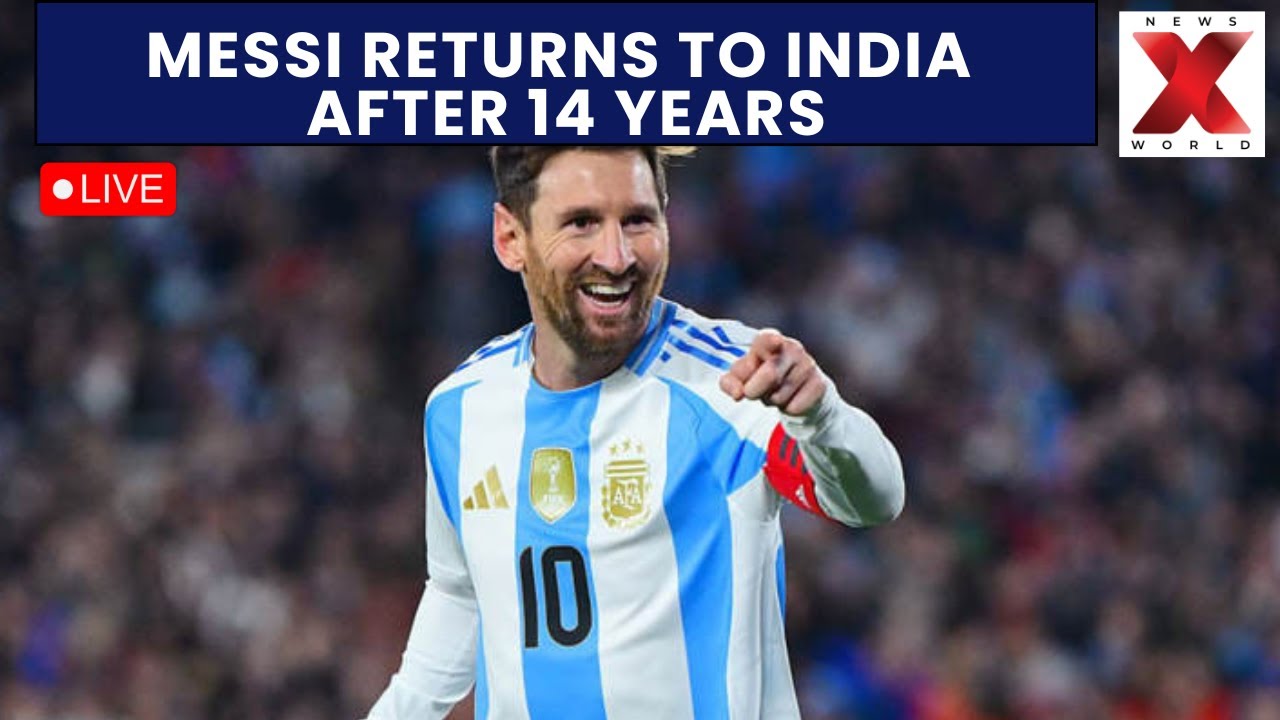 Messi’s GOAT India Tour 2025 LIVE : Lionel Messi’s GOAT India Tour 2025 Sparks Nationwide Excitement