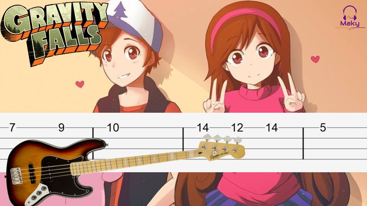 Gravity Falls - Opening Theme [Easy Bass Tabs Tutorial]