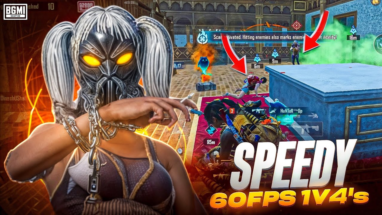 SPEEDY 60 FPS 1v4’S ON IPHONE 11 🔱 | IPHONE 11 IN 2025 | BGMI 