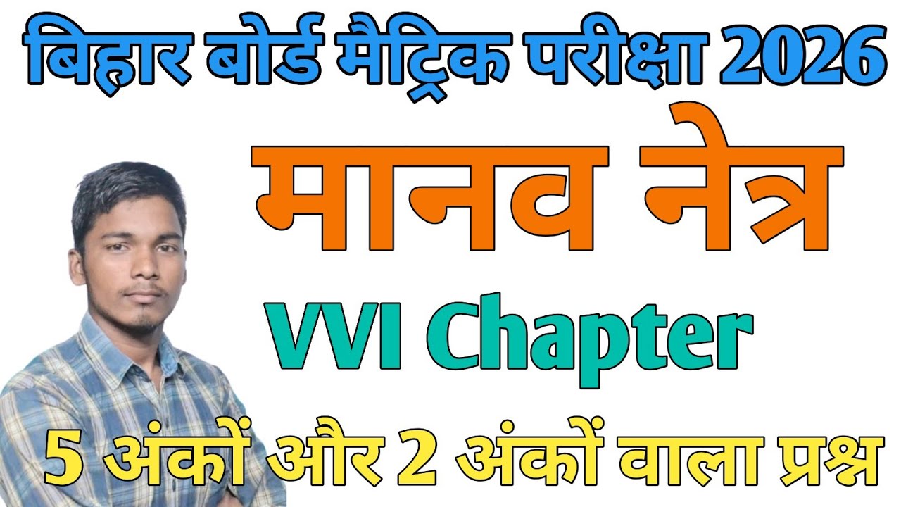 मानव नेत्र | Class 10th | Physics | Abhay Sir |