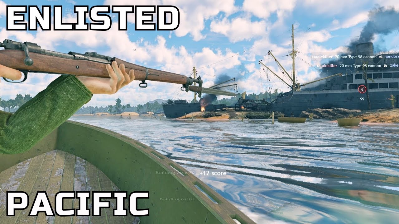 Enlisted gameplay: Pacific War - Munda Point: Airfield | Энлистед: Битва за Тихий океан Мунда Поинт