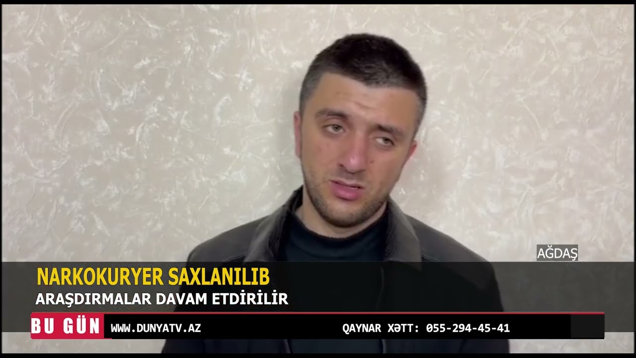 AĞDAŞDA NARKOKURYER SAXLANILIB